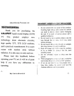 Preview for 1 page of Lilliput PTV-60C Instruction Manual