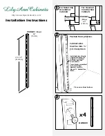 Предварительный просмотр 1 страницы Lily Ann Cabinets T-504-01 Installation Instructions