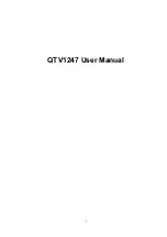 Preview for 1 page of Lime QTV1247 User Manual