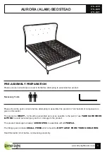 LIMELIGHT Beds AURORA Assembly Instructions Manual предпросмотр