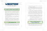 Preview for 3 page of LIMESTONE 200R Owner'S Manual