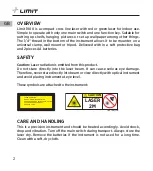 Preview for 4 page of LIMIT 1000-G Operating Manual