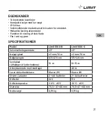 Preview for 23 page of LIMIT 1000-G Operating Manual