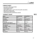 Preview for 29 page of LIMIT 1000-G Operating Manual