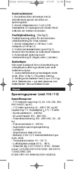 Предварительный просмотр 7 страницы LIMIT 110 Operating Manual