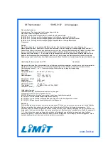 Preview for 5 page of LIMIT 13955-0107 Manual