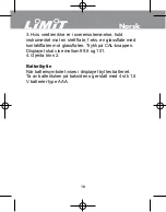 Предварительный просмотр 12 страницы LIMIT 144850104 Operating Manual