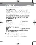 Предварительный просмотр 13 страницы LIMIT 144850104 Operating Manual