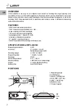 Preview for 4 page of LIMIT 174260208 Operating Manual