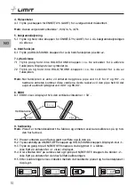 Preview for 12 page of LIMIT 174260208 Operating Manual