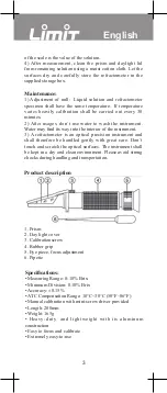 Предварительный просмотр 4 страницы LIMIT 1800 Operating Manual