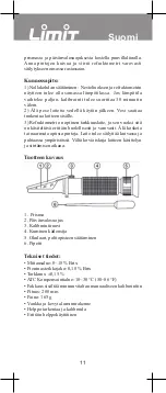 Предварительный просмотр 12 страницы LIMIT 1800 Operating Manual