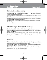 Preview for 13 page of LIMIT 2000 Operating Manual