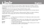 Preview for 11 page of LIMIT 210 Operating Manual