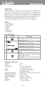 Предварительный просмотр 23 страницы LIMIT 233840206 Operating Manual