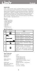 Предварительный просмотр 38 страницы LIMIT 233840206 Operating Manual