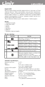 Предварительный просмотр 44 страницы LIMIT 233840206 Operating Manual