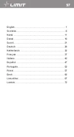 Предварительный просмотр 3 страницы LIMIT 266880103 Operating Manual