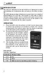 Preview for 4 page of LIMIT 267150100 Operating Manual