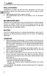 Preview for 10 page of LIMIT 267150100 Operating Manual