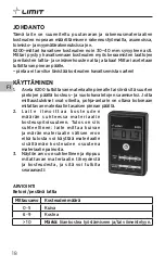 Preview for 20 page of LIMIT 267150100 Operating Manual