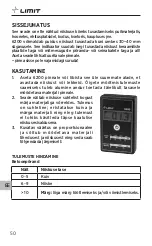 Preview for 52 page of LIMIT 267150100 Operating Manual