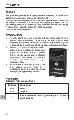 Preview for 56 page of LIMIT 267150100 Operating Manual