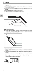 Предварительный просмотр 14 страницы LIMIT 272500109 Operating Manual