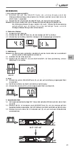 Preview for 25 page of LIMIT 272500109 Operating Manual