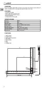 Preview for 4 page of LIMIT 272510108 Operating Manual