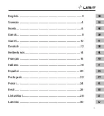 Предварительный просмотр 3 страницы LIMIT 272520107 Operating Manual