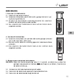 Предварительный просмотр 15 страницы LIMIT 272520107 Operating Manual