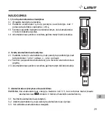 Предварительный просмотр 31 страницы LIMIT 272520107 Operating Manual