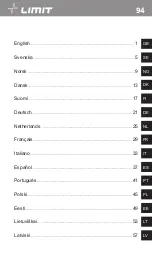 Предварительный просмотр 3 страницы LIMIT 272840109 Operating Manual