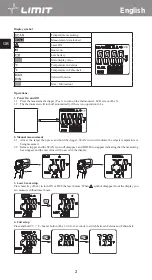 Предварительный просмотр 6 страницы LIMIT 272840109 Operating Manual