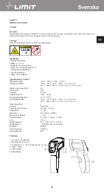 Предварительный просмотр 9 страницы LIMIT 272840109 Operating Manual