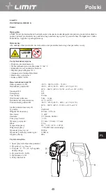 Предварительный просмотр 49 страницы LIMIT 272840109 Operating Manual