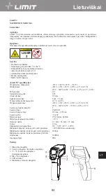 Предварительный просмотр 57 страницы LIMIT 272840109 Operating Manual