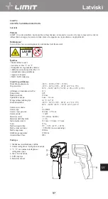 Предварительный просмотр 61 страницы LIMIT 272840109 Operating Manual