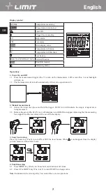 Предварительный просмотр 6 страницы LIMIT 272840208 Operating Manual