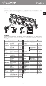 Предварительный просмотр 9 страницы LIMIT 272840208 Operating Manual