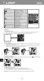 Предварительный просмотр 78 страницы LIMIT 272840208 Operating Manual