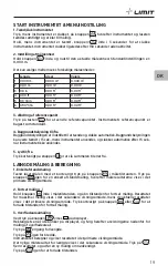 Предварительный просмотр 21 страницы LIMIT 281130104 Operating Manual