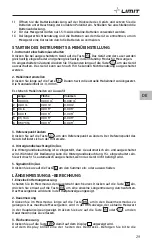 Предварительный просмотр 31 страницы LIMIT 281130104 Operating Manual