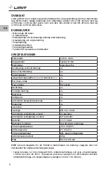 Предварительный просмотр 10 страницы LIMIT 281130203 Operating Manual