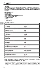 Предварительный просмотр 28 страницы LIMIT 281130203 Operating Manual