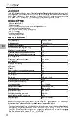 Предварительный просмотр 34 страницы LIMIT 281130203 Operating Manual