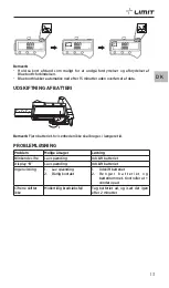 Предварительный просмотр 15 страницы LIMIT 292730108 Operating Manual