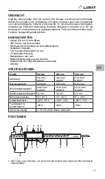 Предварительный просмотр 19 страницы LIMIT 292730108 Operating Manual