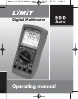 Preview for 2 page of LIMIT 500 Auto Operating Manual